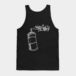 Hip Hop Old Retro School Rap Spray Graffiti Can Tank Top